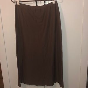 Eileen Fisher Slimming Fall Maxi Style Skirt SZ 10